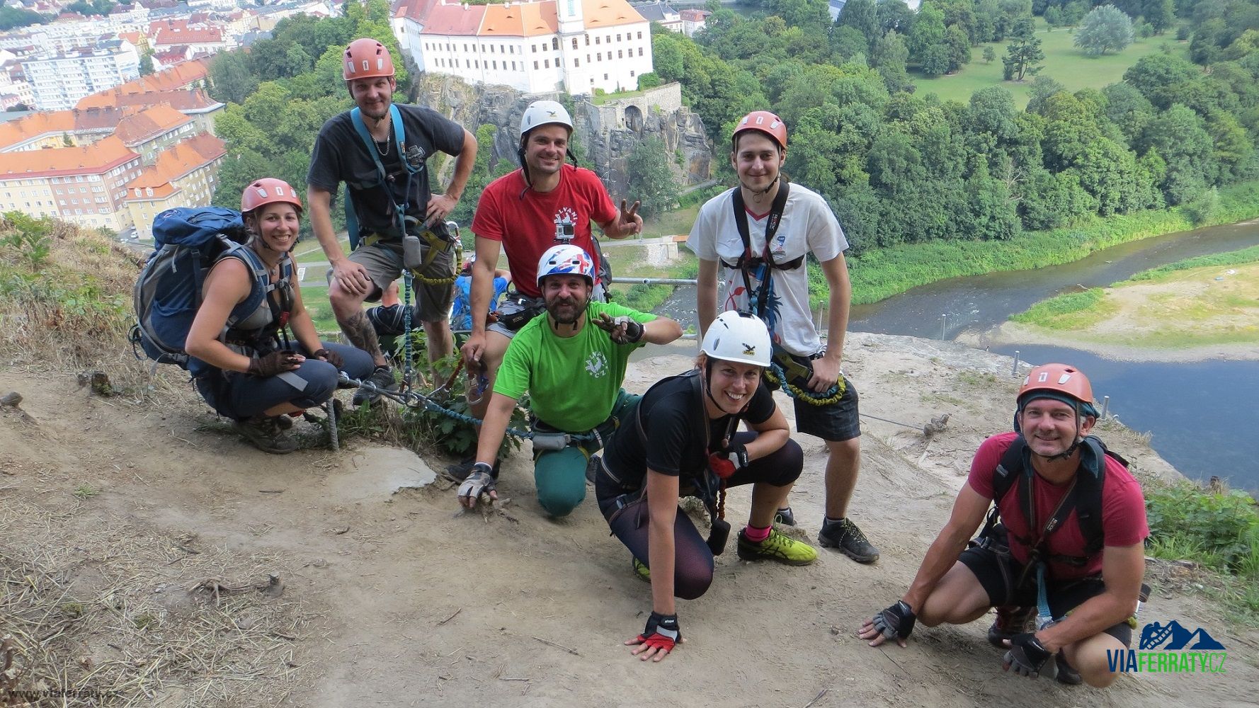 Kurz lezení po via ferratách v Děčíně
