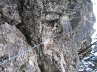 Via ferrata Sci club 18 - nástup