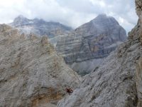 Via ferrata Tomaselli - sestup do Selletta Fanis,Tofana di Rozes