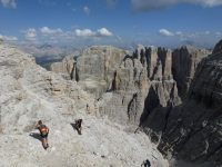 Via ferrata Brigata Tridentina - sestup z pisciadú,boéseekofel