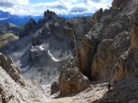 Via ferrata Tomaselli - sestup