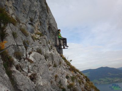 Drachenwand - lavička na skále