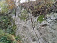 Reisenboulder - nástup na via ferratu