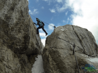 Schulteranstieg - klettersteig