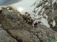 Schulteranstieg - klettersteig