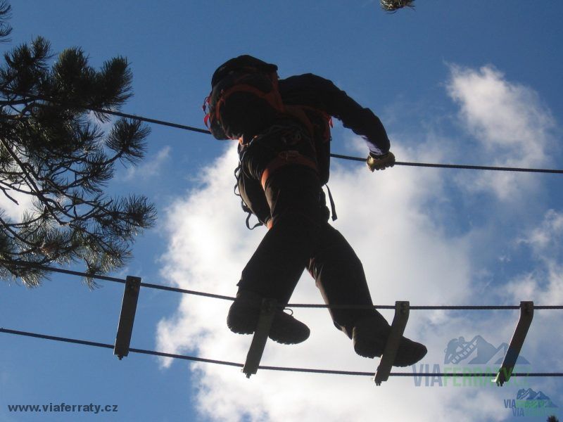 Gebirgsvereinssteig - lanový žebřík