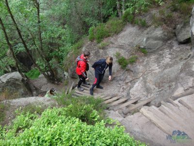 Häntzschelstiege - nástup k ferratě