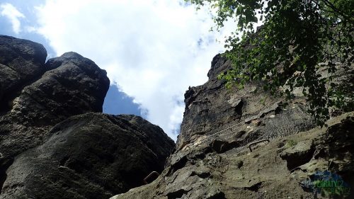 Häntzschelstiege - traverz nad propastí