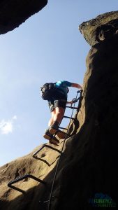 Häntzschelstiege - kramle pod vrcholem