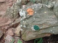 Via ferrata Shelter Rock - značky.