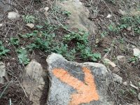 Via ferrata Shelter Rock - značky.