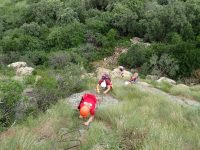 Via ferrata Shelter Rock - druhý pilíř.