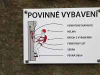 Seznam vybavení na via ferratu