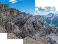 Pohľad na hrebeň po ktorom sme šli