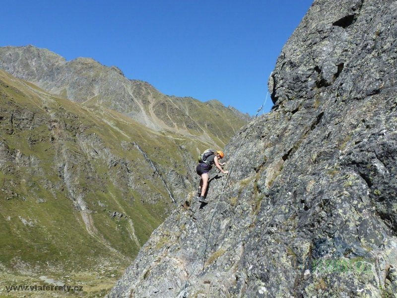 via-ferrata-Sommerwand-krásná hrana