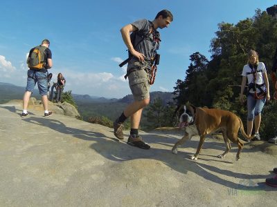 Na jednom z prvních předvrcholu jsem skákala radostí.