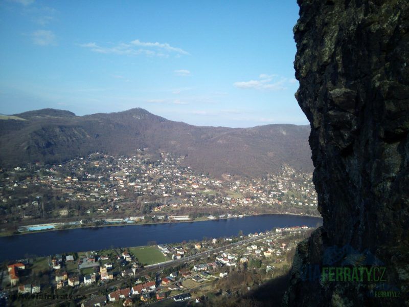 via-ferrata-lužická-spojka-pohled před vrcholem