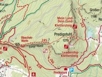 via-ferrata-mein-land-dein-land-mapa pro ilustraci