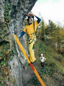 Karel Bělina při práci