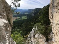 Via ferrata Hanselsteig závěr výhled ze žebříku