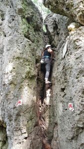 Höhenglücksteig klettersteig začátek