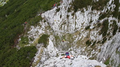 Donnerkogel Intersport - partie nad velkým žebříkem