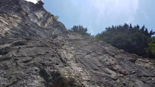 Weiße Wand Klettersteig