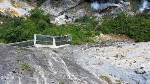 Weiße Wand Klettersteig