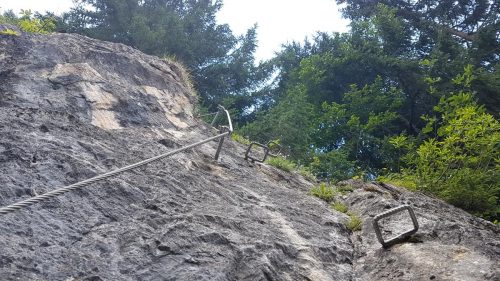 Weiße Wand Klettersteig