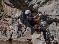 Nejdelší via ferrata v ČR je nyní na Hluboké