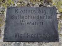 Via ferrata Klettersteig Baltschiedertal Wiwanni